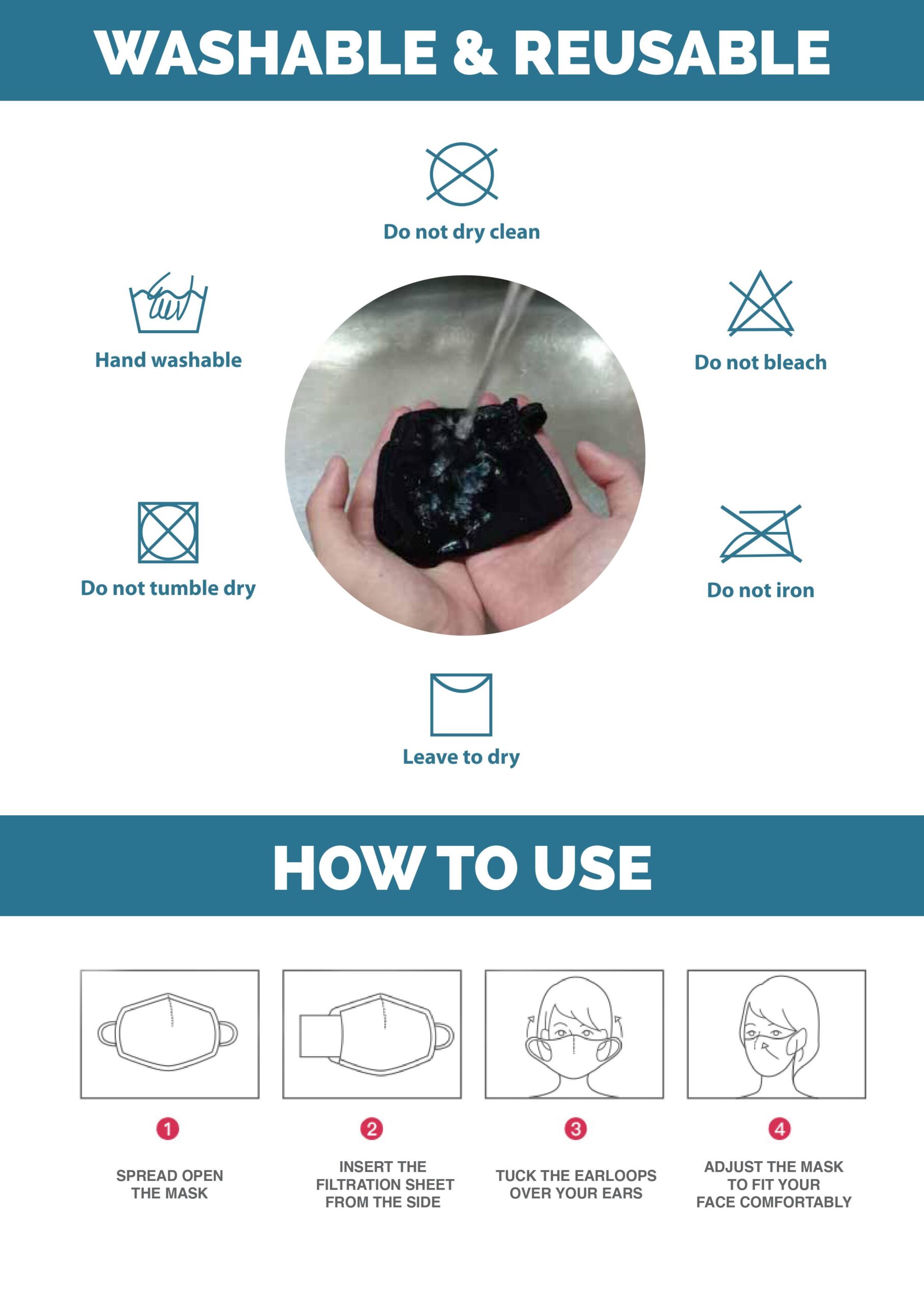 Guide To Use Ultifresh Reusable Mask 