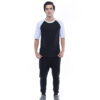 Ultifresh Raglan Short Sleeve T-Shirt _ Black+White