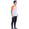 Ultifresh Raglan Short Sleeve T-Shirt _ White+Orange