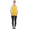 Ultifresh Raglan Short Sleeve T-Shirt _ Yellow+White
