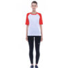 Ultifresh Raglan Short Sleeve T-Shirt _ White+Red