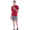 Ultifresh Performance Polo T-Shirt (Unisex) _ Maroon Red