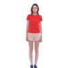 Ultifresh Performance Crew Neck T-Shirt (Female Cut) _ Crimson Red