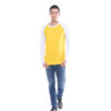 Ultifresh Raglan Long Sleeve T-Shirt _ Yellow+White