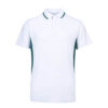 Beam Polo T-Shirt (Unisex) _Green + White