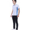 Ultifresh Hybrid Contra Polo T-Shirt (Unisex)_White+Light Blue