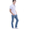 Ultifresh Hybrid Minimalist Polo T-Shirt (Unisex) _ Black+White