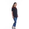 Ultifresh Contrast T Max Polo T-Shirt (Unisex) _ Black+Red
