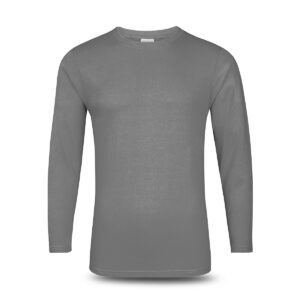 Ultifresh Performance Crew Neck Long Sleeve T-Shirt (Unisex) _ Iron Grey