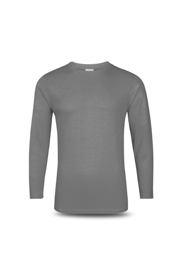 Ultifresh Performance Crew Neck Long Sleeve T-Shirt (Unisex) _ Iron Grey